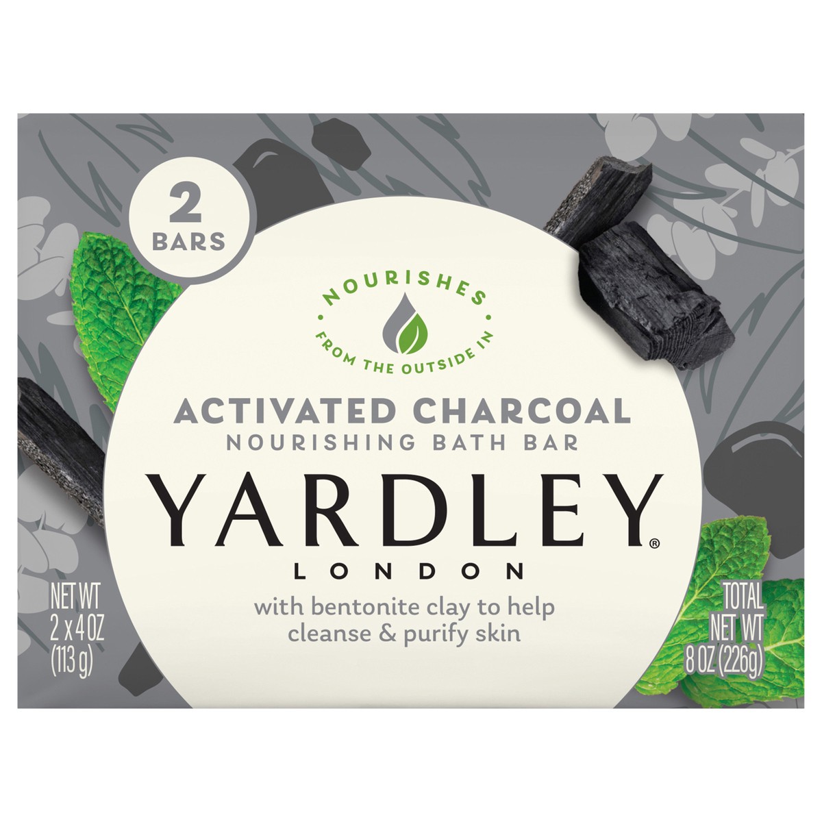 slide 6 of 10, Yardley London Bar Soap Activated Charcoal, 2 ct