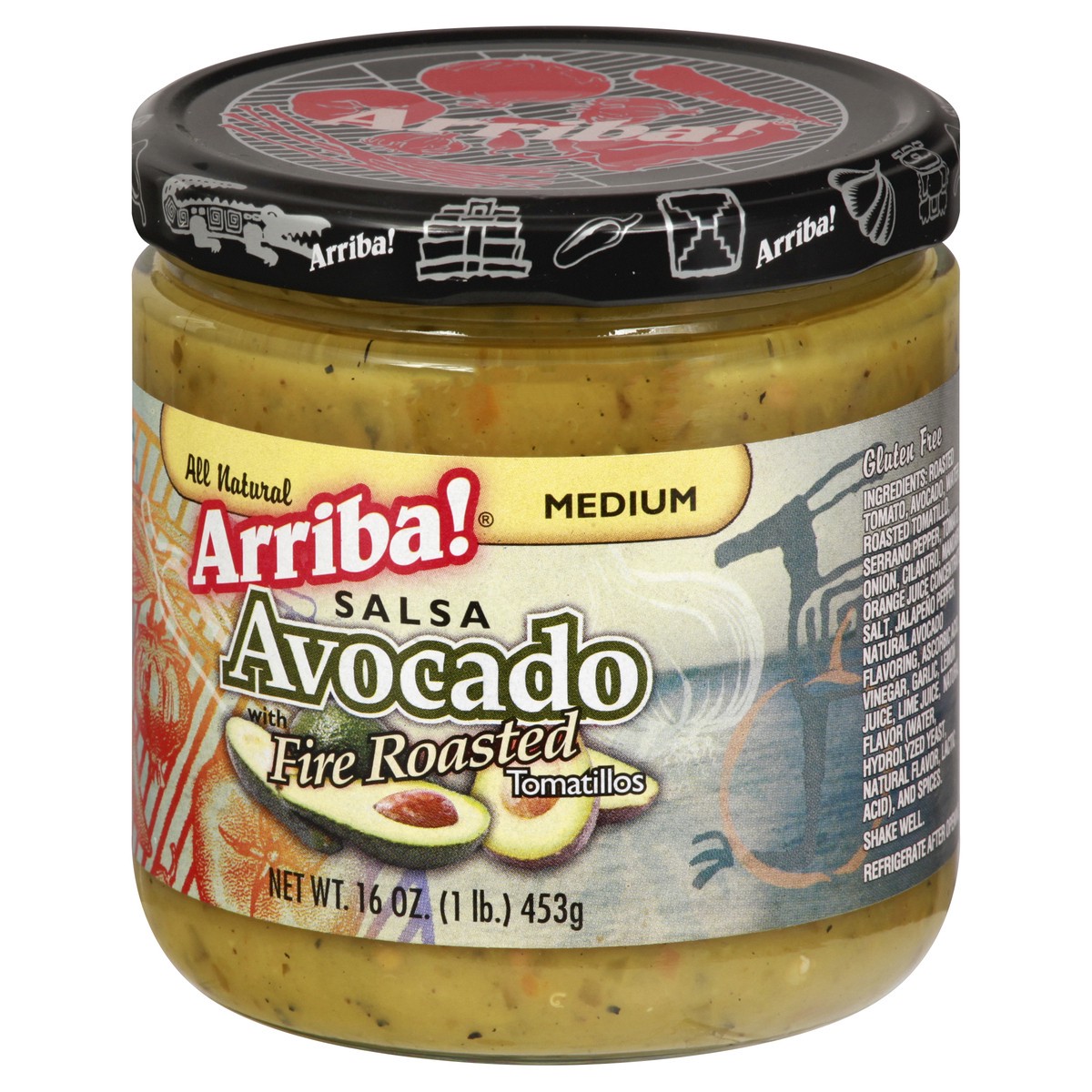 slide 5 of 9, Arriba! Mandrin Avocado Salsa, 16 oz