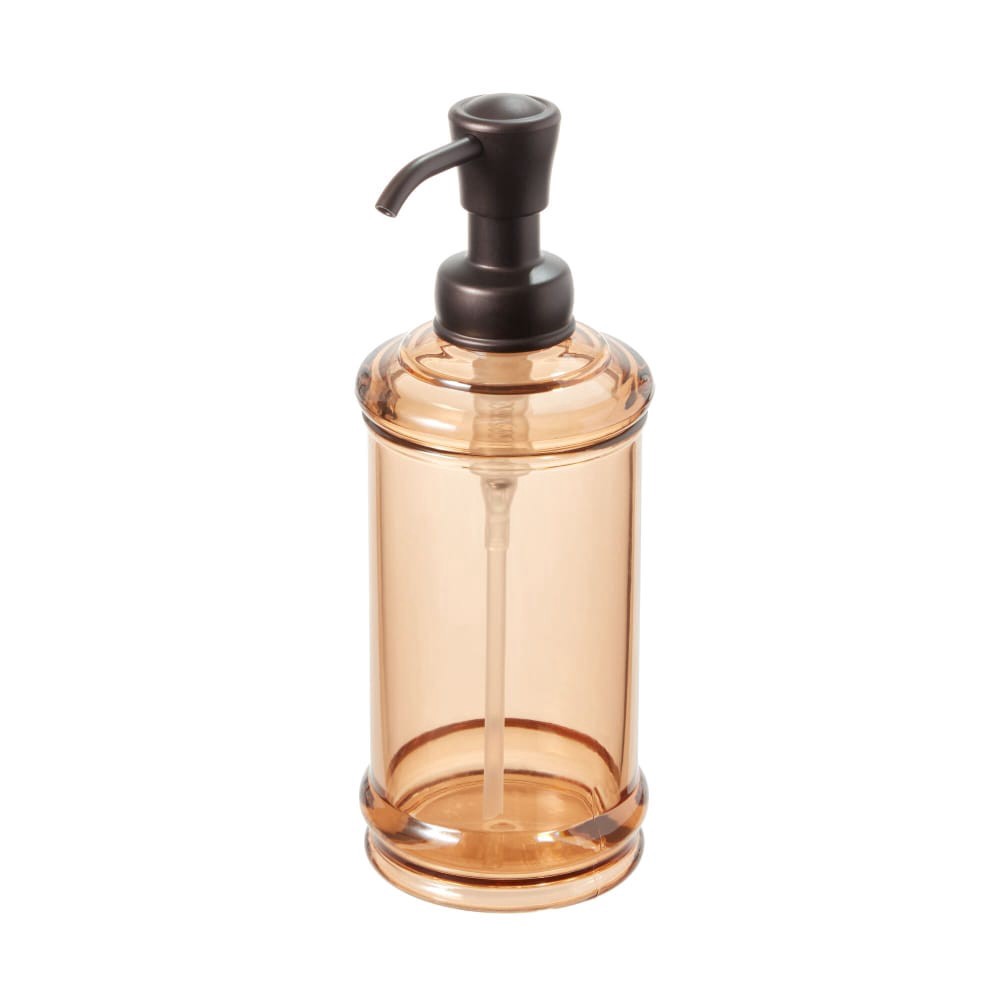 slide 1 of 2, Idesign York Soap Dispenser Pump - Amber/Bronze, 1 ct