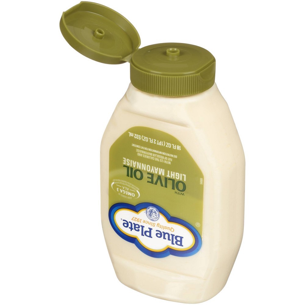 slide 2 of 5, Blue Plate Olive Oil Light Mayonnaise, 18 fl oz