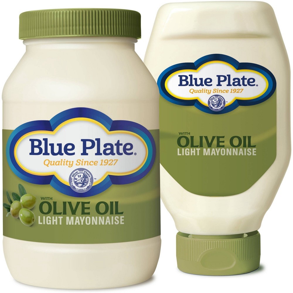 slide 5 of 5, Blue Plate Olive Oil Light Mayonnaise, 18 fl oz