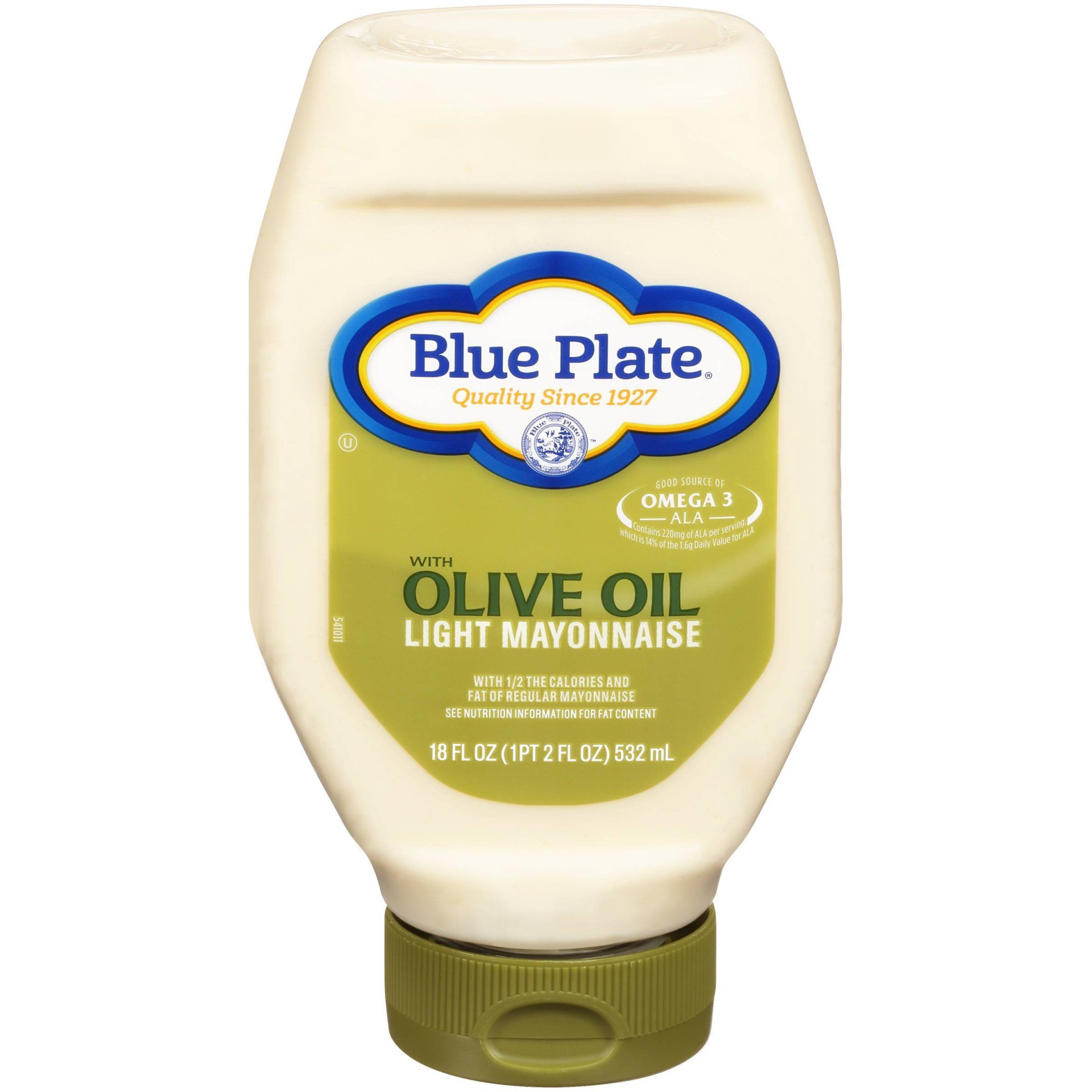 slide 1 of 5, Blue Plate Olive Oil Light Mayonnaise, 18 fl oz