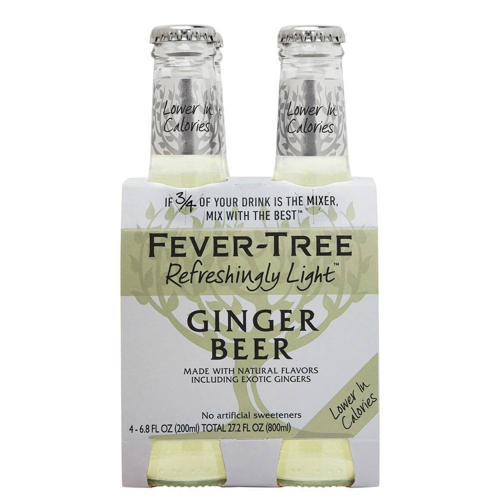 slide 1 of 2, Fever-Tree Ginger Beer 4 - 6.8 fl oz Bottles, 