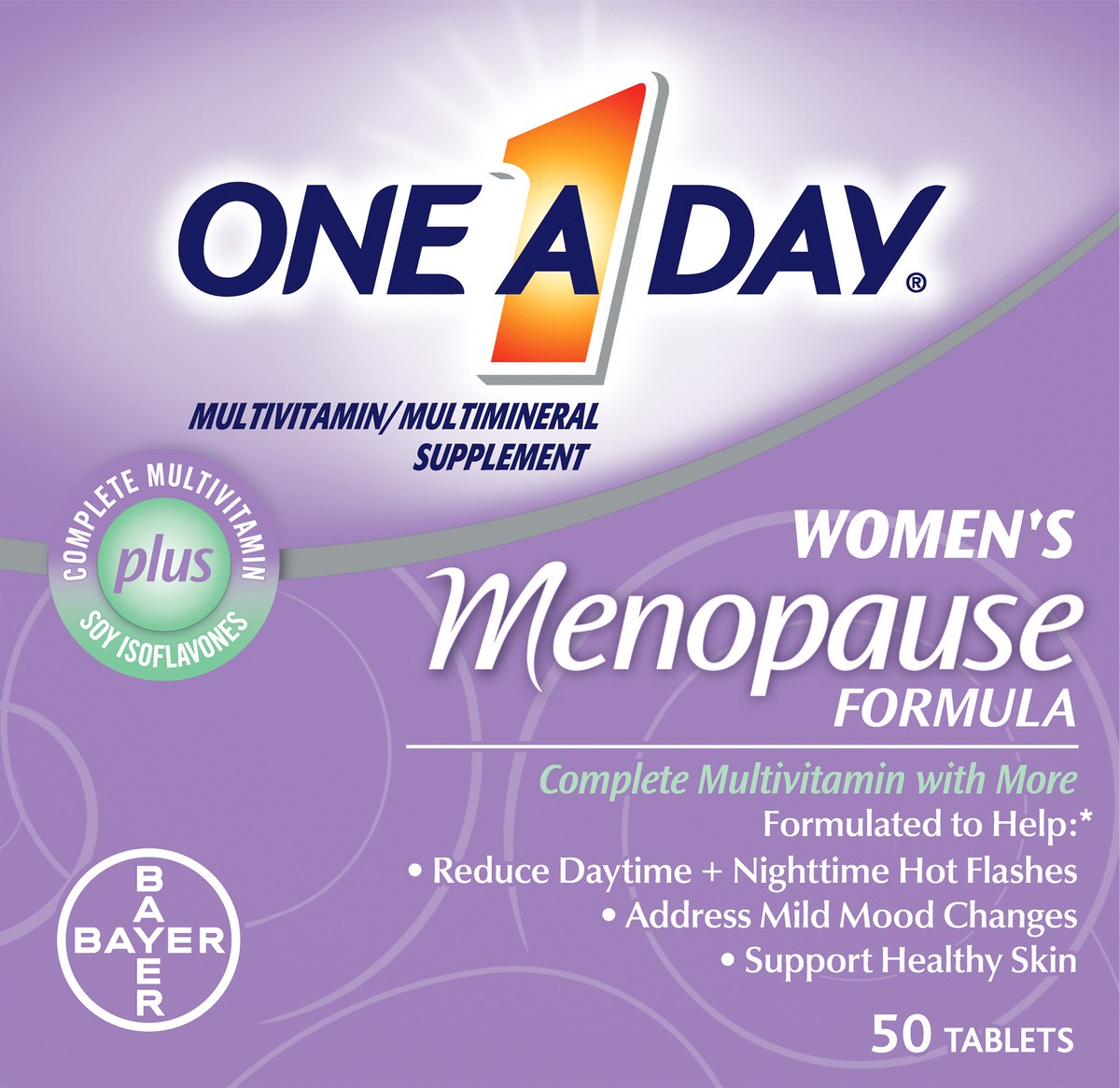 slide 4 of 6, One A Day Tablets Women's Menopause Formula 50 ea Box, 50 ct