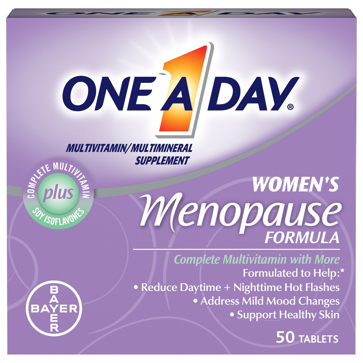 slide 1 of 6, One A Day Tablets Women's Menopause Formula 50 ea Box, 50 ct