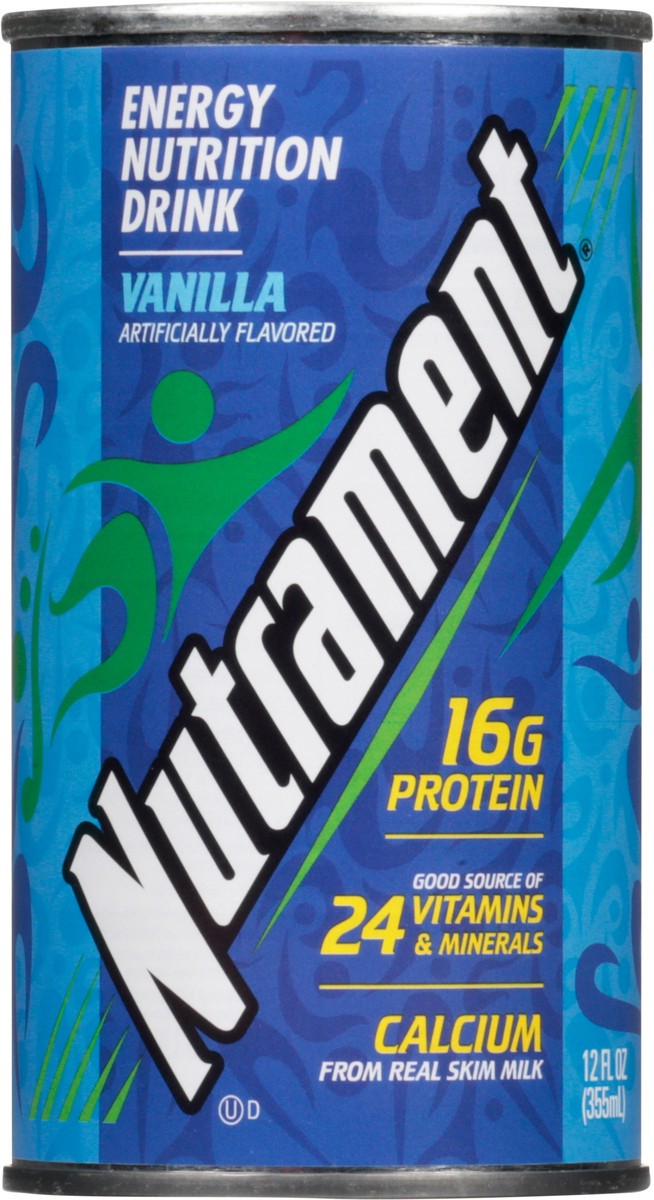 slide 8 of 13, Nutrament Vanilla Energy Nutrition Drink 12 fl oz, 12 fl oz