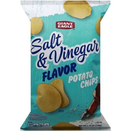 Giant Eagle Salt & Vinegar Flavor Potato Chips 7.5 oz Shipt