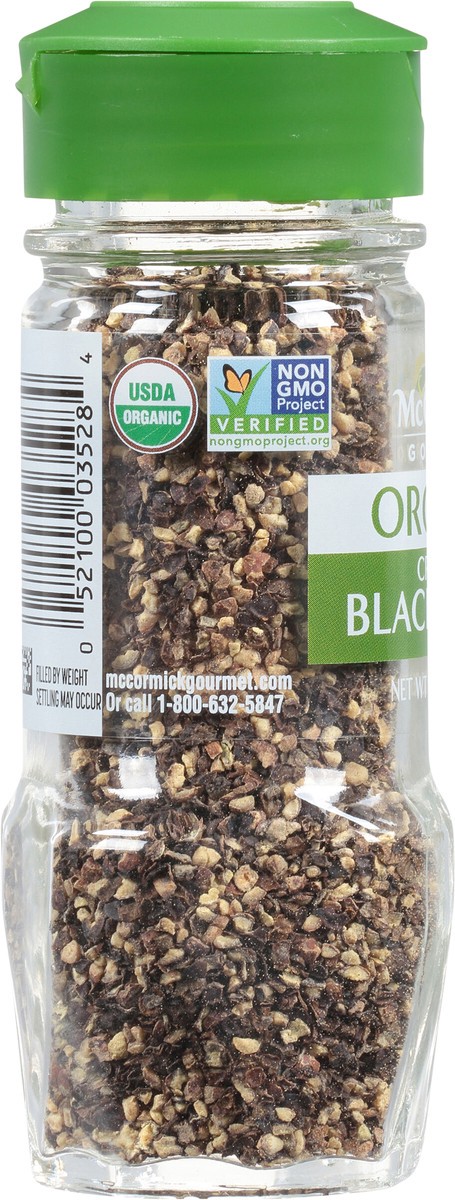 slide 2 of 7, McCormick Gourmet Organic Cracked Black Pepper, 1.37 oz, 1.37 oz