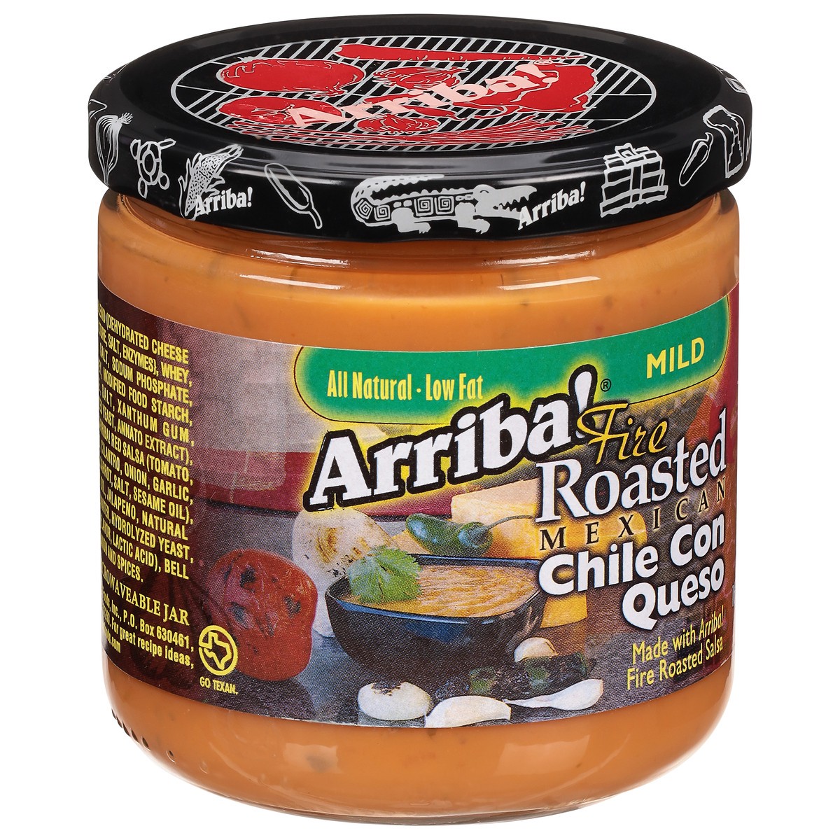 slide 9 of 9, Arriba! Arriba Mild Chile Con Queso, 16 oz