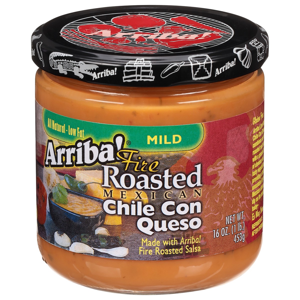 slide 2 of 9, Arriba! Arriba Mild Chile Con Queso, 16 oz