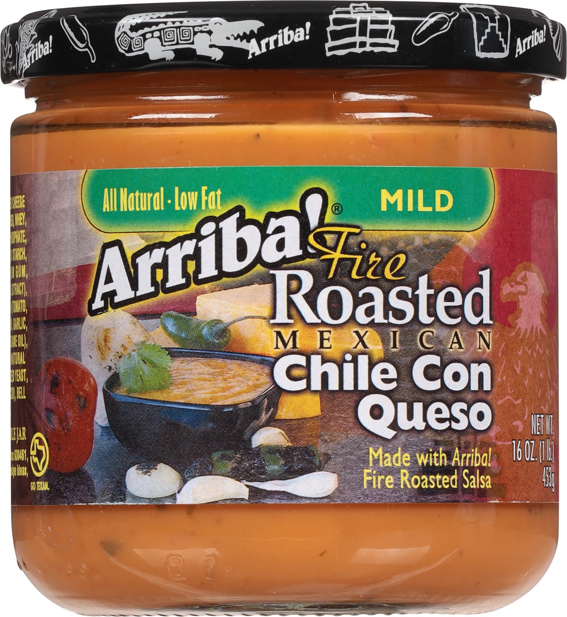 slide 5 of 9, Arriba! Arriba Mild Chile Con Queso, 16 oz