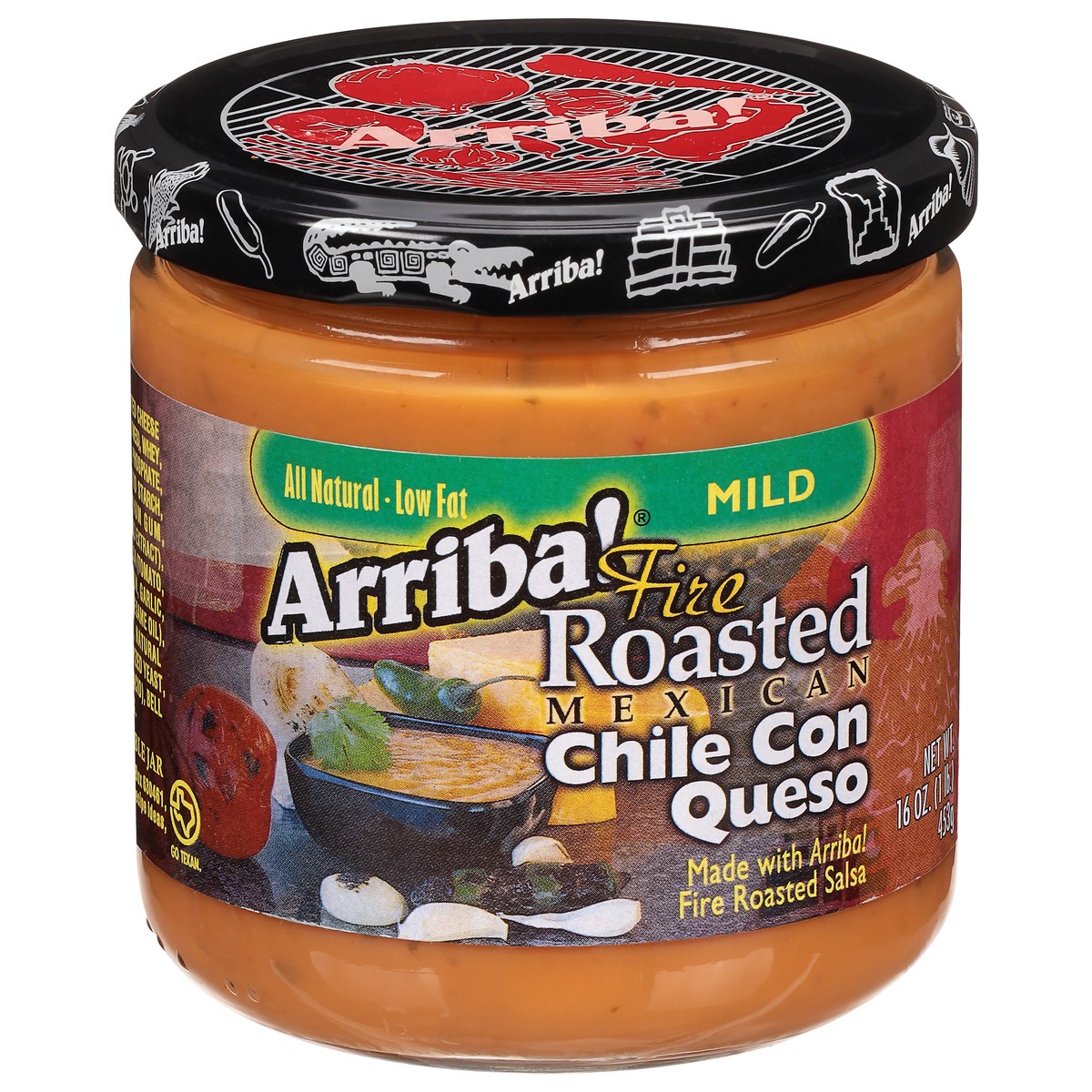 slide 1 of 9, Arriba! Arriba Mild Chile Con Queso, 16 oz