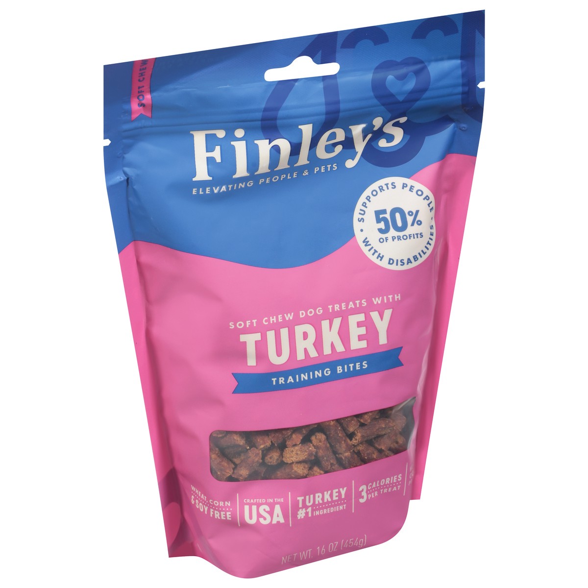 slide 13 of 14, Finley's Soft Chew Turkey Training Bites 16 oz, 16 oz