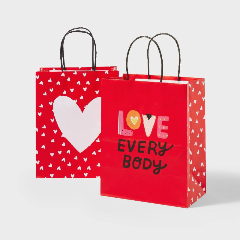 slide 1 of 3, 2ct Valentine Cub Bag Love Everybody/Mini Hearts - Spritz, 2 ct