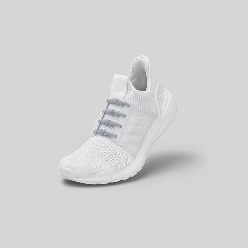 slide 4 of 4, Magic Laces Adult 14pc (1 pr shoes) No Tie Shoe Laces - Gray, 14 ct