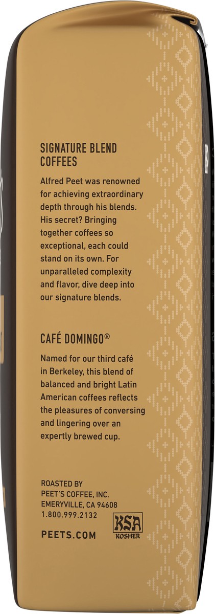 slide 9 of 9, Peet's Coffee, Café Domingo, Medium Roast Ground Coffee- 10.5 oz, 10.5 oz