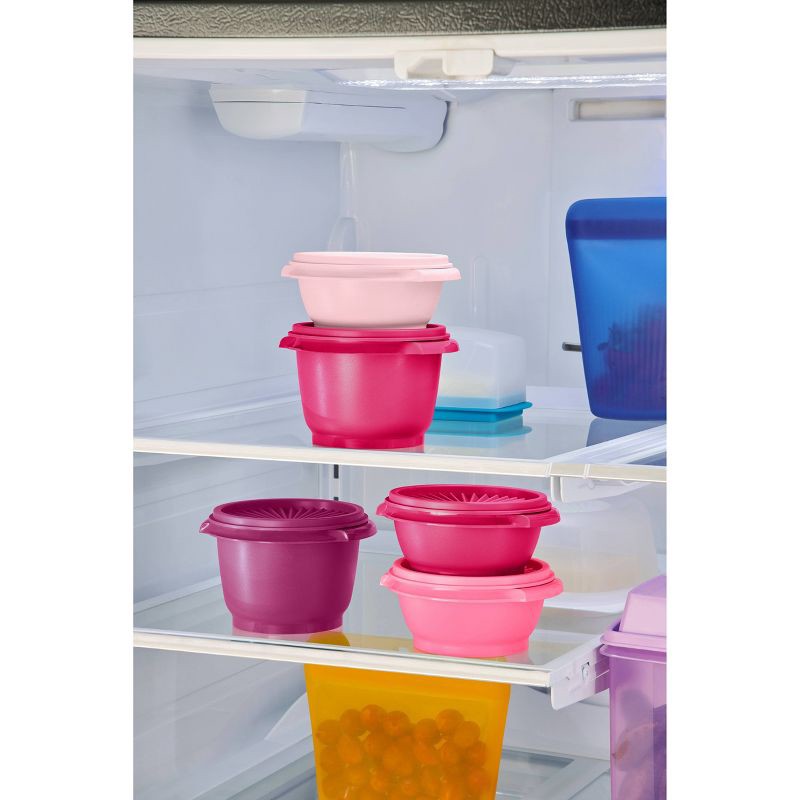 slide 5 of 7, Tupperware Heritage 5pk Plastic Food Storage Container Set Pink, 5 ct