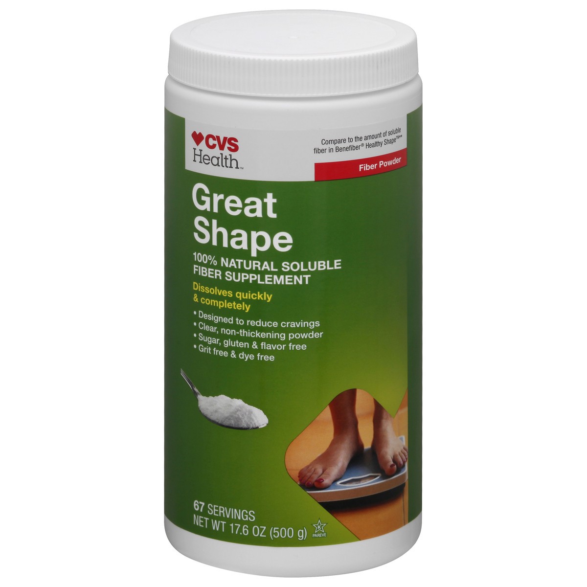 slide 4 of 11, CVS Health Great Shape Fiber Powder, 17.6 Oz, 17.6 oz