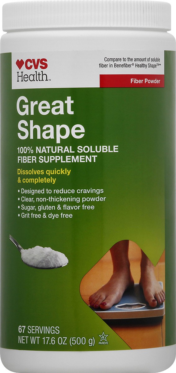 slide 7 of 11, CVS Health Great Shape Fiber Powder, 17.6 Oz, 17.6 oz