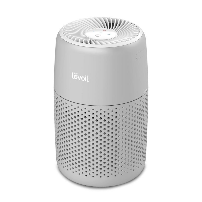 slide 6 of 16, Levoit Core Mini Air Purifier Gray: 3 Settings, Captures Mold & Pet Dander, Carbon Filter, 100-300 sq. ft., 2-Year Warranty, 1 ct