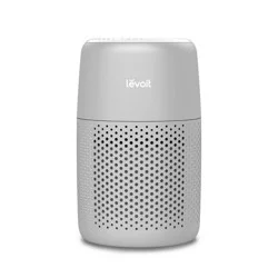 Levoit Core Mini Air Purifier Gray: 3 Settings, Captures Mold & Pet Dander, Carbon Filter, 100-300 sq. ft., 2-Year Warranty