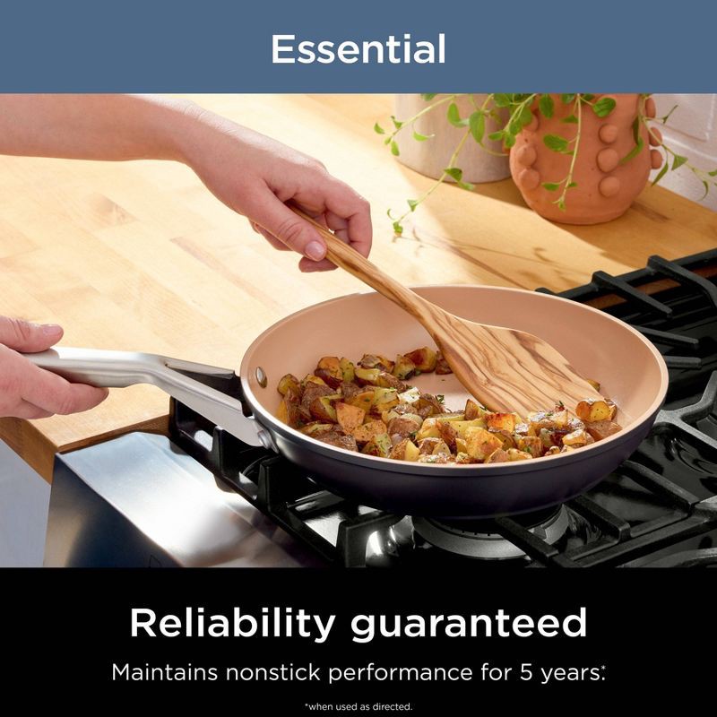 slide 6 of 12, Ninja 12pc Extended Life Essential Ceramic Cookware Set: Hard Anodized Aluminum, Dishwasher-Safe, Induction Compatible, 12 ct