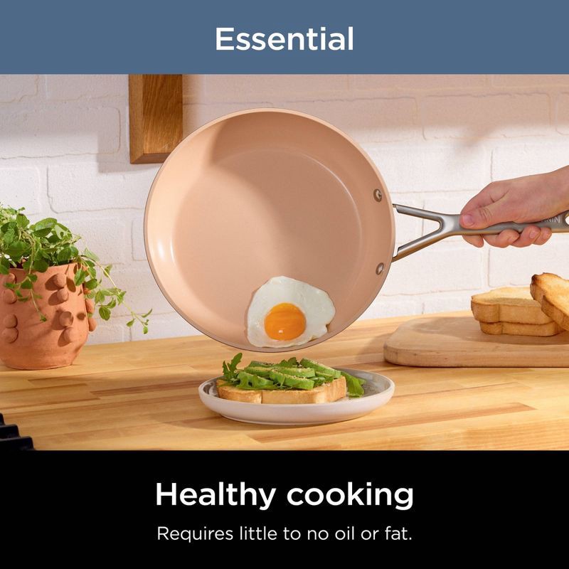 slide 5 of 12, Ninja 12pc Extended Life Essential Ceramic Cookware Set: Hard Anodized Aluminum, Dishwasher-Safe, Induction Compatible, 12 ct