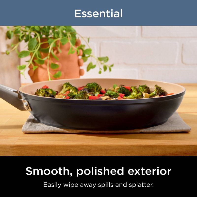 slide 9 of 12, Ninja 12pc Extended Life Essential Ceramic Cookware Set: Hard Anodized Aluminum, Dishwasher-Safe, Induction Compatible, 12 ct