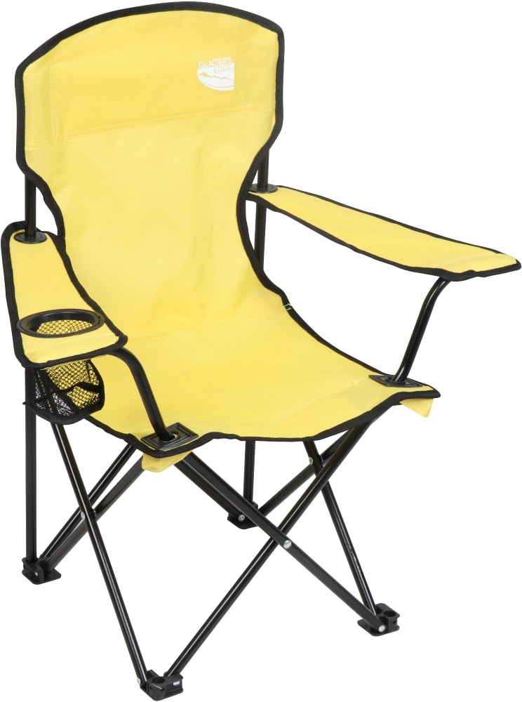 slide 1 of 1, Glacier's Edge Kids Camp Chair - Yellow, 1 ct