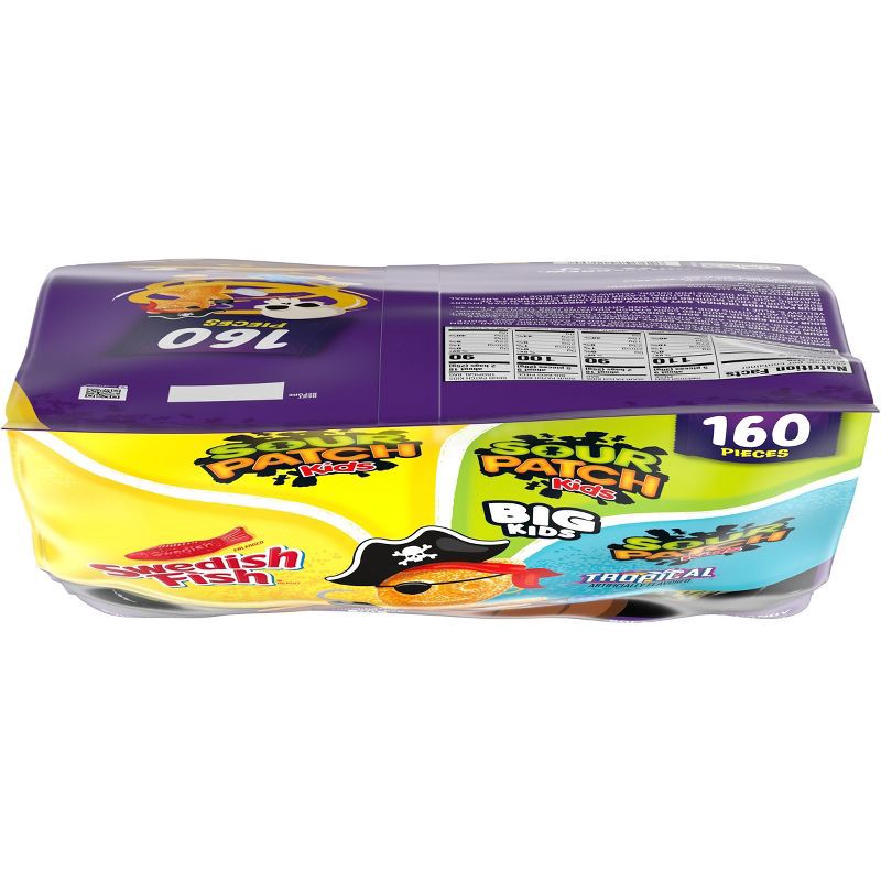 slide 12 of 13, SOUR PATCH KIDS, Swedish Fish Halloween Candy - 49.12oz, 49.12 oz
