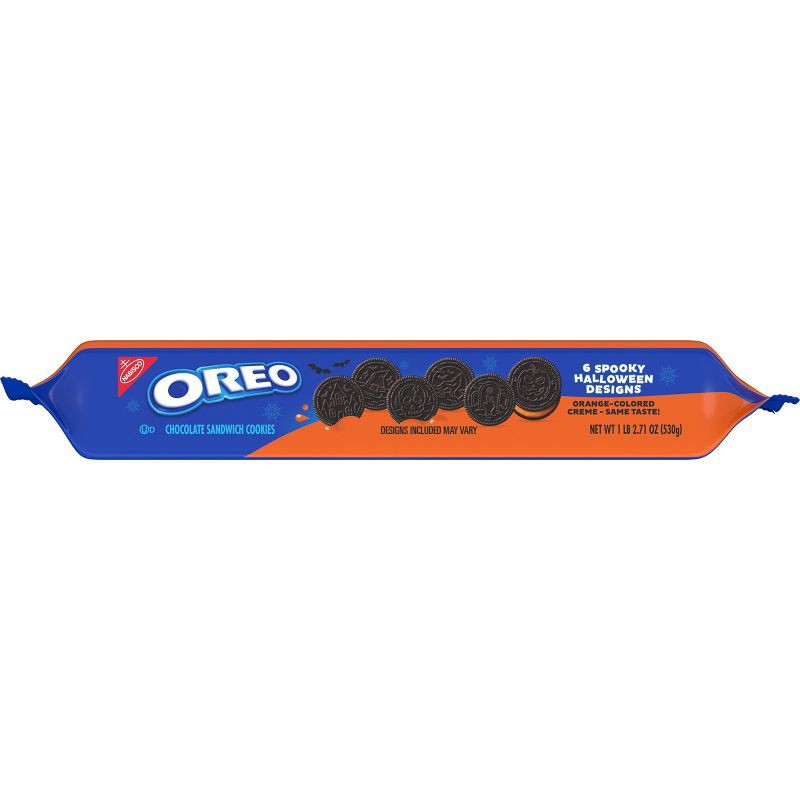 slide 13 of 20, Oreo Halloween Boo! Orange Crème Cookies Family Size - 18.71oz, 18.71 oz