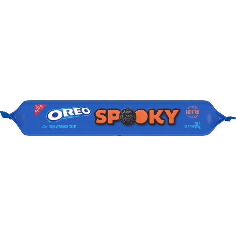 slide 15 of 20, Oreo Halloween Boo! Orange Crème Cookies Family Size - 18.71oz, 18.71 oz