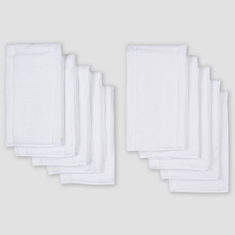 slide 1 of 2, Gerber Baby 10pk Gauze Prefold Diaper with Sponge Pad, 10 ct