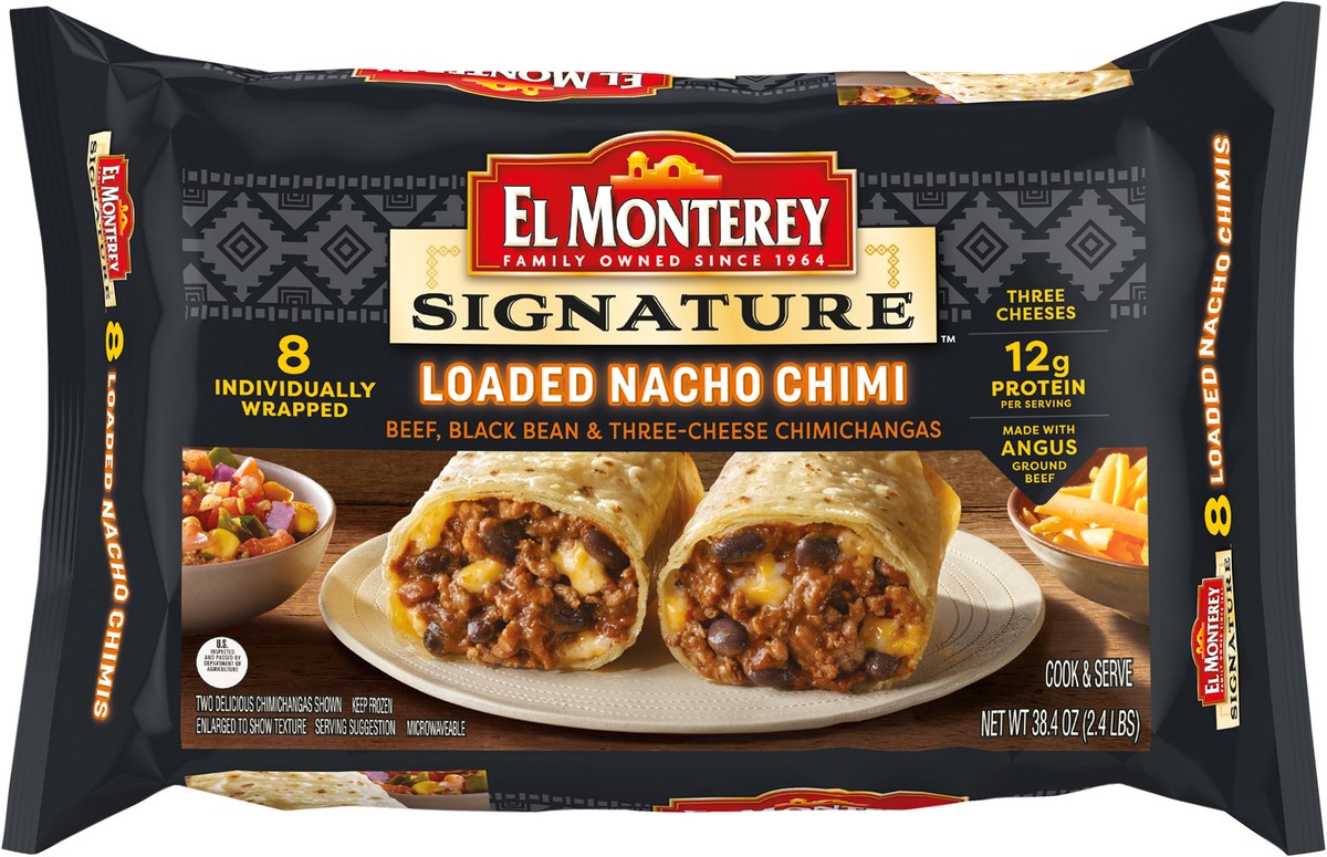 slide 6 of 9, El Monterey Signature Loaded Nacho Chimichangas, 10 ct