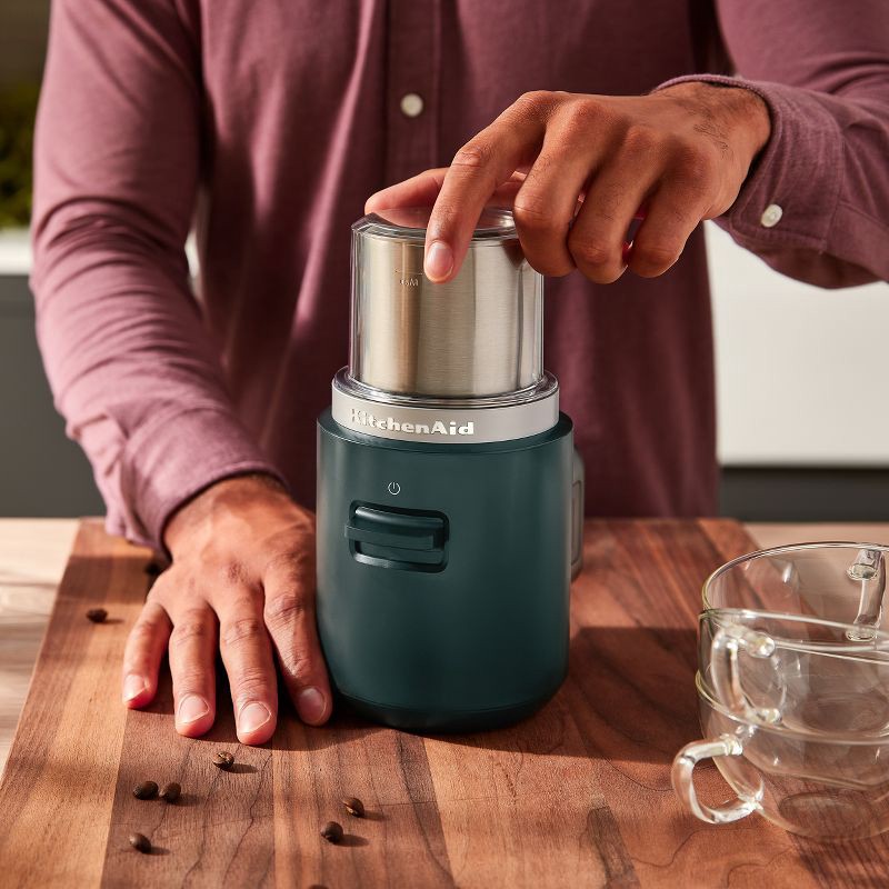 slide 4 of 6, KitchenAid Go Cordless Blade Grinder battery included - Hearth & Hand™ with Magnolia: Coffee Bean & Spice Grinder, Dark Green, 1 ct