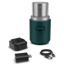 KitchenAid Go Cordless Blade Grinder battery included - Hearth & Hand™ with Magnolia: Coffee Bean & Spice Grinder, Dark Green