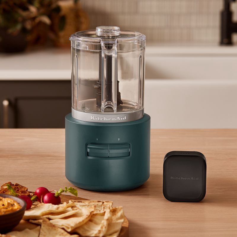 slide 6 of 6, KitchenAid Go Cordless 5 Cup Food Chopper battery included - Hearth & Hand™ with Magnolia: Dark Green, Stainless Steel Blades, 1 ct