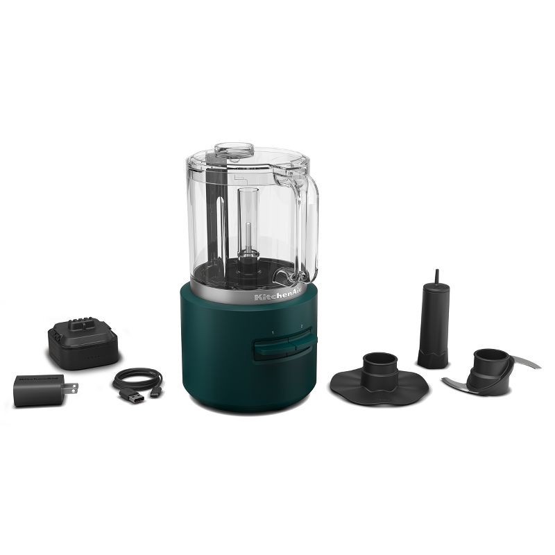 slide 1 of 6, KitchenAid Go Cordless 5 Cup Food Chopper battery included - Hearth & Hand™ with Magnolia: Dark Green, Stainless Steel Blades, 1 ct