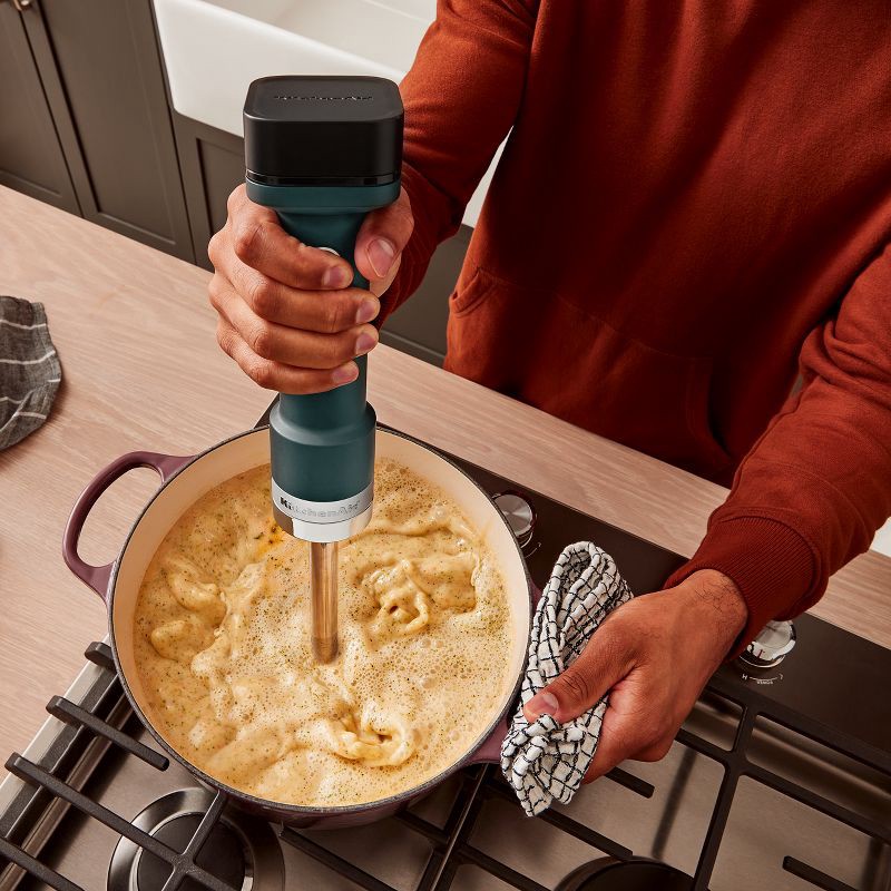 slide 4 of 5, KitchenAid Go Cordless Hand Blender battery included - Hearth & Hand™ with Magnolia: Shaded Palm, Immersion Blender, 3 Speeds, 1 ct