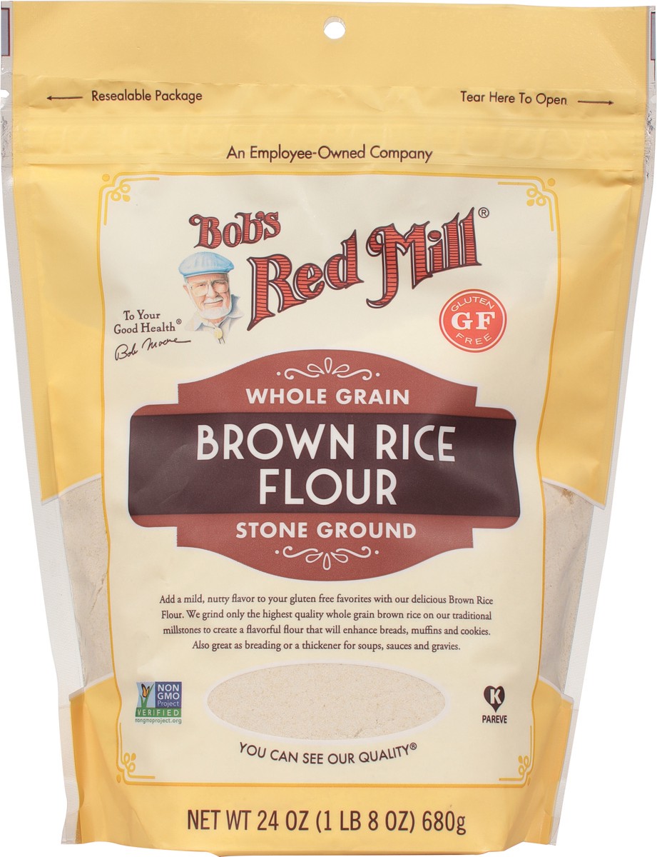 slide 7 of 9, Bob's Red Mill Whole Ground Brown Rice Flour, 24 oz