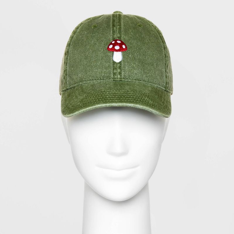 slide 2 of 4, 'Little Shroom' Hat - Mighty Fine Olive Green, 1 ct