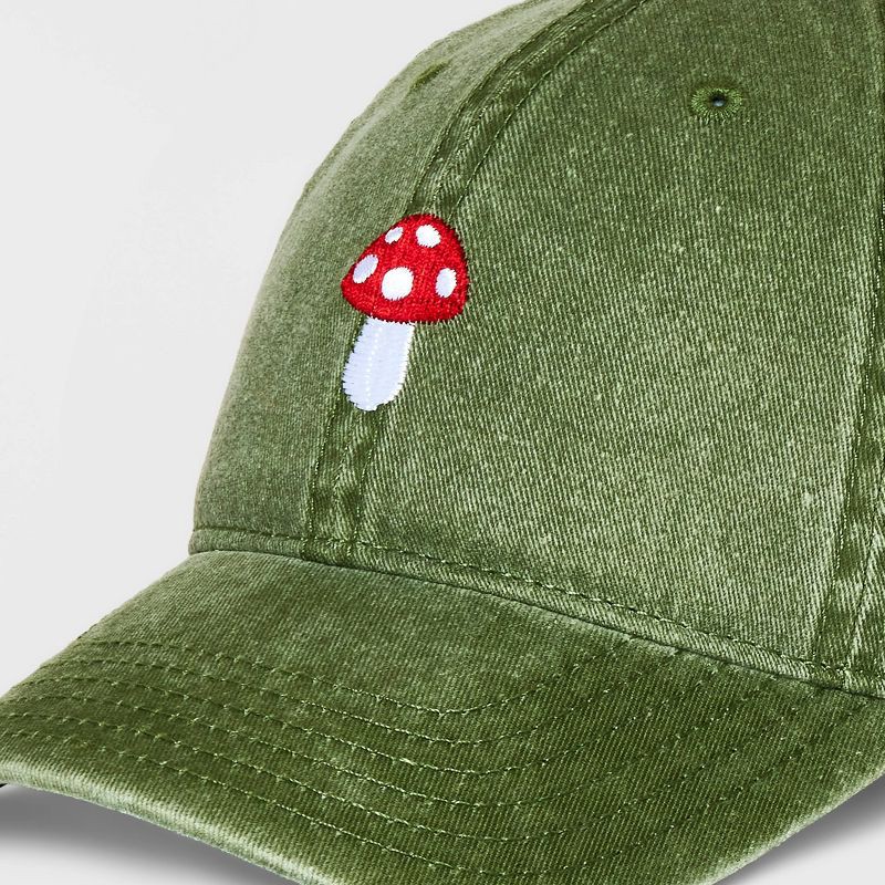 slide 4 of 4, 'Little Shroom' Hat - Mighty Fine Olive Green, 1 ct
