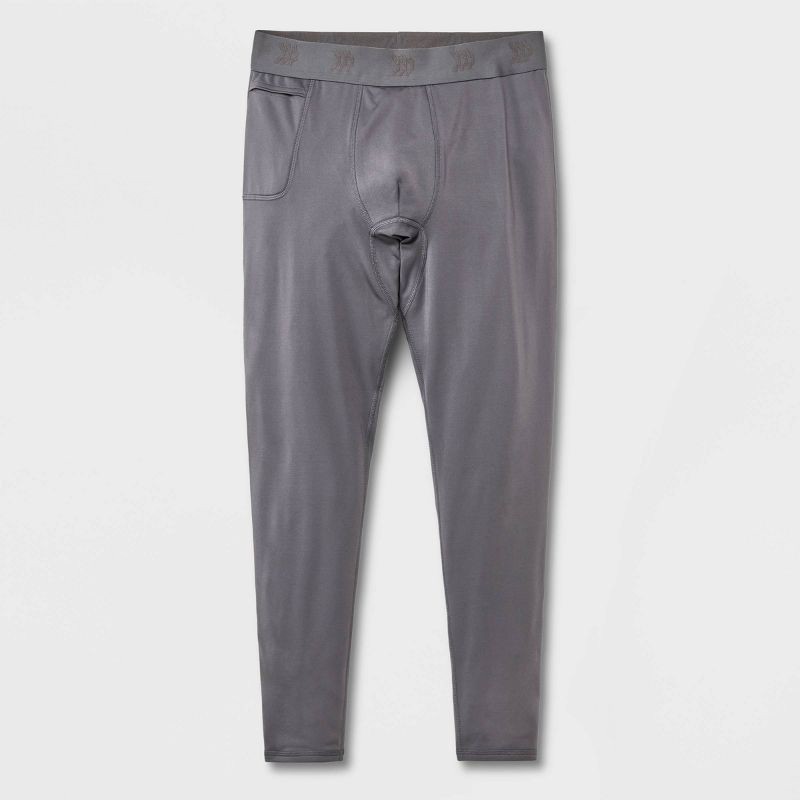 Men's Regular Fit Midweight Thermal Pants - All in Motion Gray XXL 1 ct