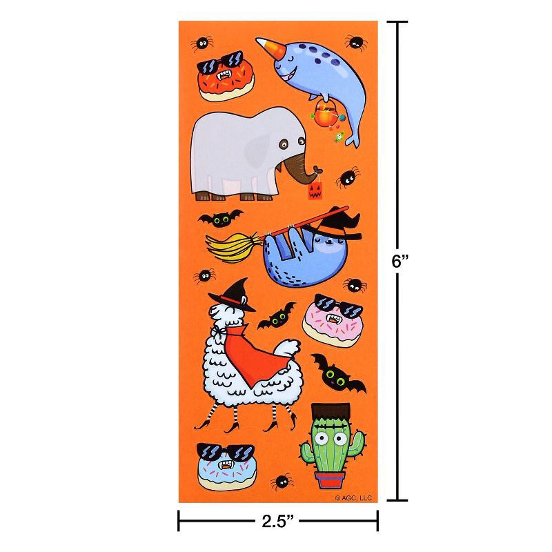 slide 4 of 5, Carlton Cards 140ct Halloween 'Halloween Icons' Stickers, 140 ct