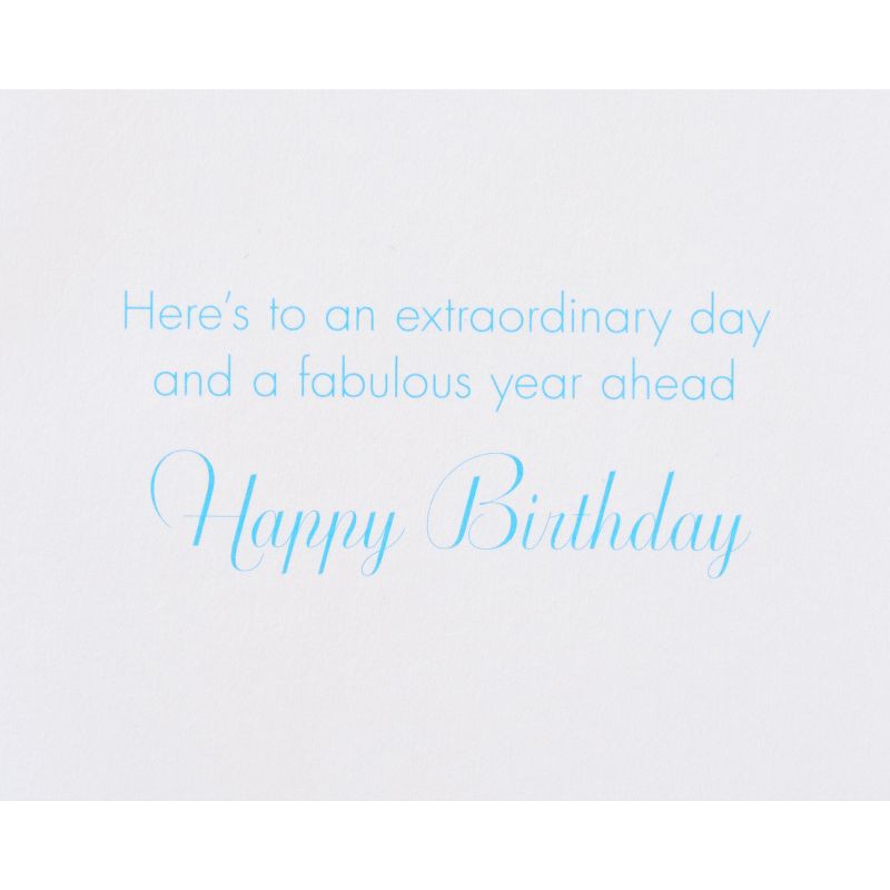 slide 3 of 5, PAPYRUS Birthday Card Fabulous Year Ahead Balloons Includes Envelope, 1 ct