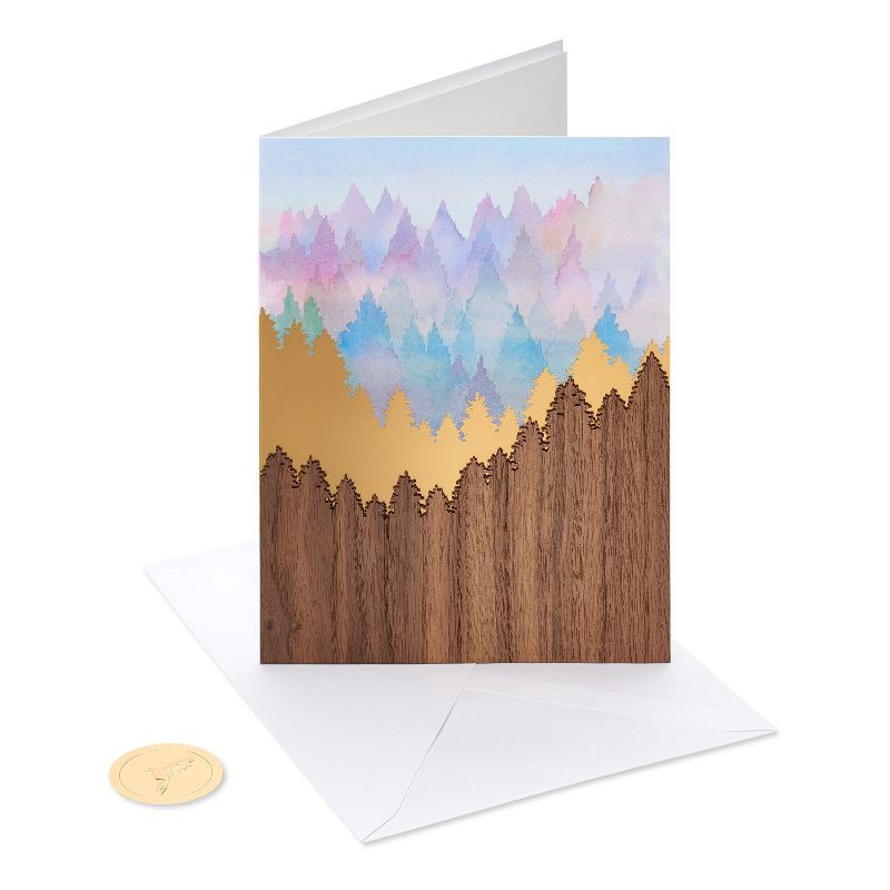 slide 4 of 5, PAPYRUS Blank Thinking of You Card Scenic Mountain Includes Envelope, 1 ct