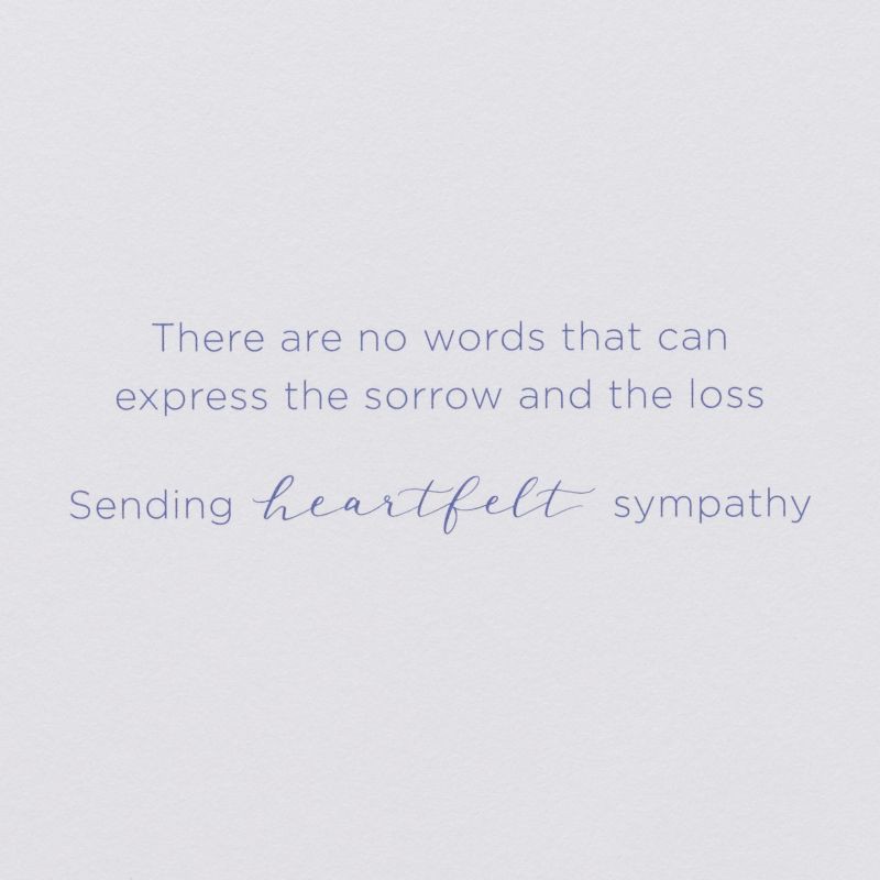 slide 3 of 5, PAPYRUS Sympathy Card Heartfelt Sympathy Peace and Solace Includes Envelope, 1 ct