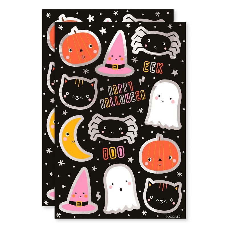 slide 3 of 4, American Greetings 28ct Halloween Sticker Sheets Festive Halloween Icons, 28 ct