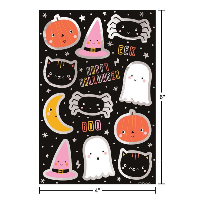 slide 4 of 4, American Greetings 28ct Halloween Sticker Sheets Festive Halloween Icons, 28 ct