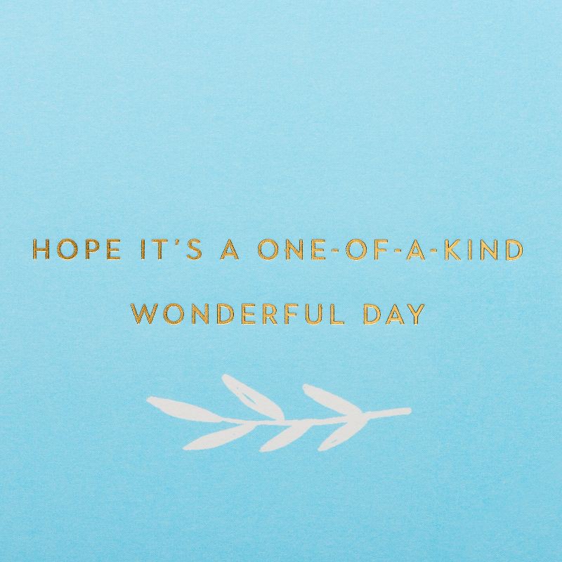 slide 3 of 5, PAPYRUS Birthday Card Wonderful Day Floral Cake Includes Envelope, 1 ct